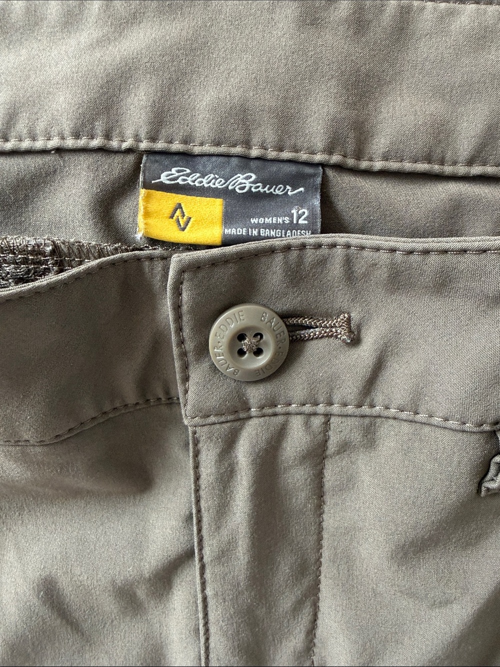 Ladies Eddie Bauer Women's Dark Brown Light Weight Chinos